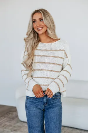 Knit Fit Winter Style Shayna Striped Sweater