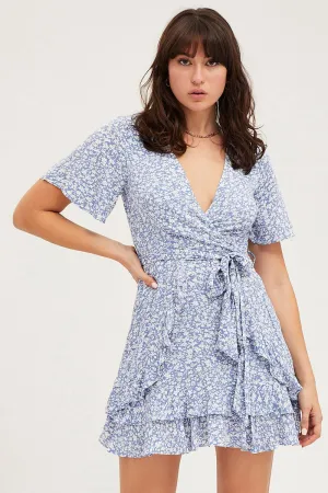 Desert Heat Urban Wear Print Skater Dress Short Sleeve Mini