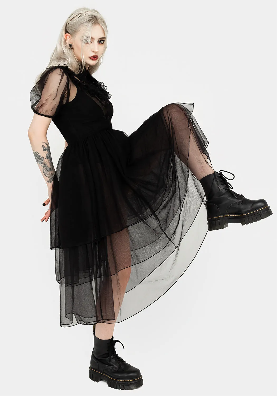 On The Go Music Hall Headhunter Frill Yoke Gown