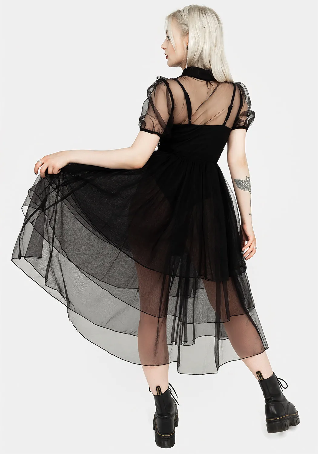 Seasonal Wear Wool Warm Headhunter Frill Yoke Gown