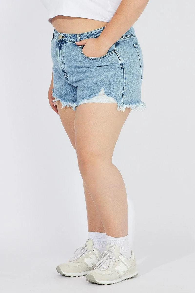 Tale Core Denim Relaxed Shorts High Rise