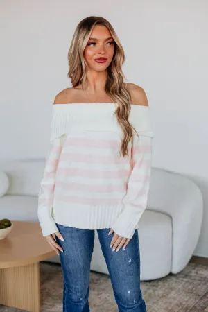 Chantelle Off The Shoulder Sweater - Ivory Premium Knitwear