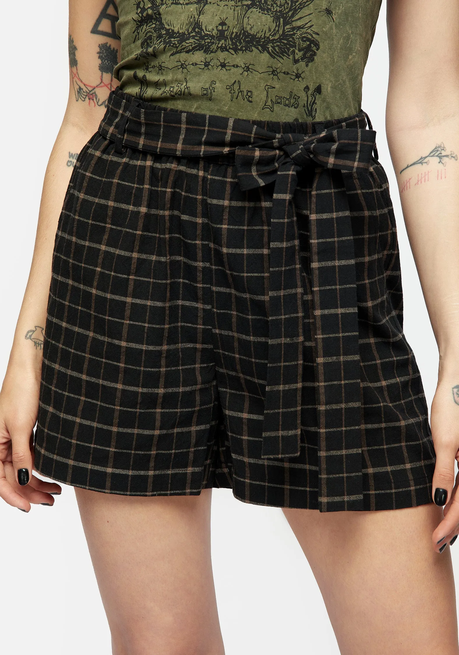 Ransom Tie Waist Shorts camping clothes