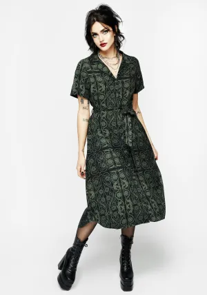 light layering Coffee Break Fianna Midi Shirt Dress