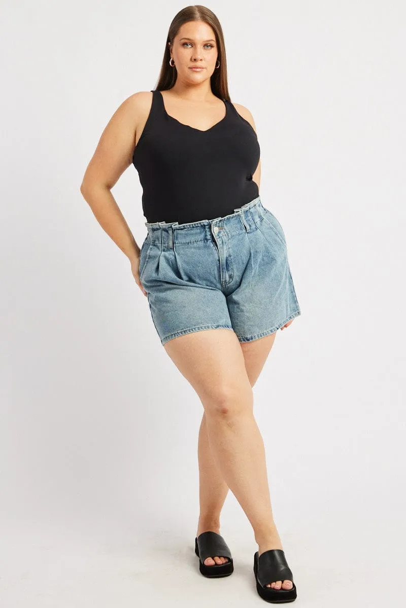 Black Tank Top V Neck Supersoft Craft Soul SmoothEdgeTrim