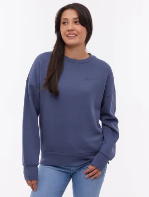 Joda Vertical Logo Crew Neck - Blue StretchPaneling