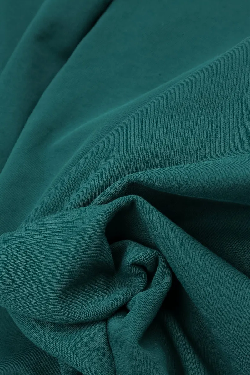 StretchFit Flared Maxi Peacock Cotton Dress
