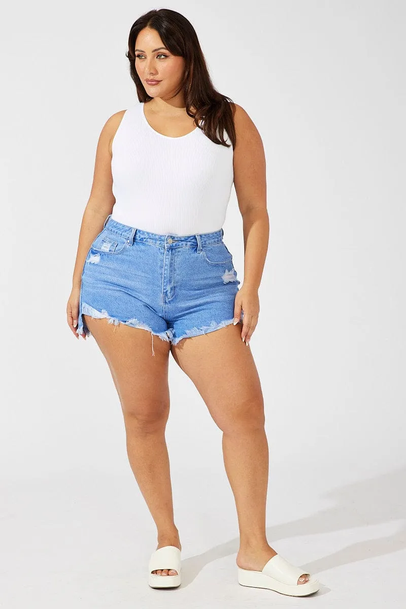White Bodysuit V-neck Seamless Warm Pullover QuickReleaseClosures