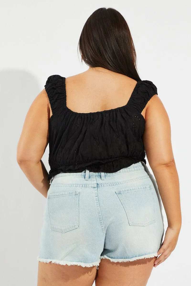 Denim Relaxed Shorts High Rise lightweight pants LightweightDesign