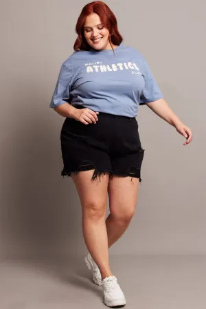 Black Relaxed Short High Rise Power Vibe