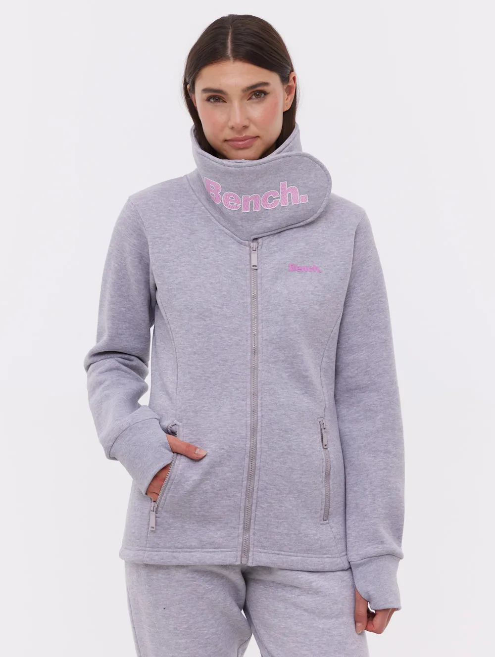 Haylo Wrap Neck Zip-Up Breathable Style Fashion Layer