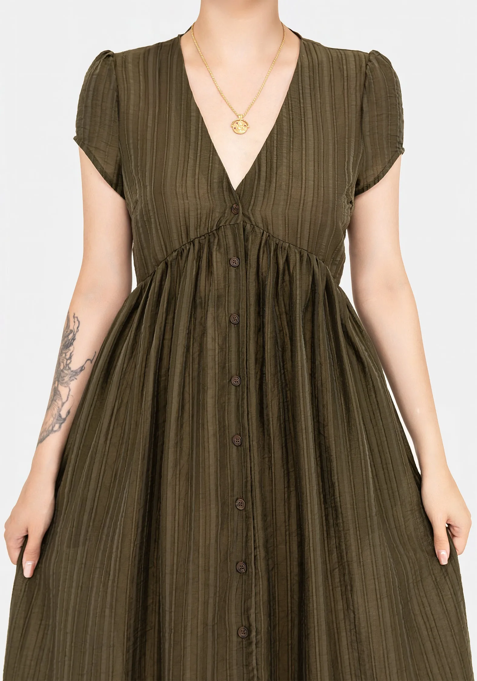 Infinity Button Up Midaxi Dress Sophisticated Comfort Timeless silhouette