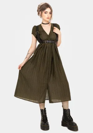 Daywear Option Casual Glam Infinity Button Up Midaxi Dress