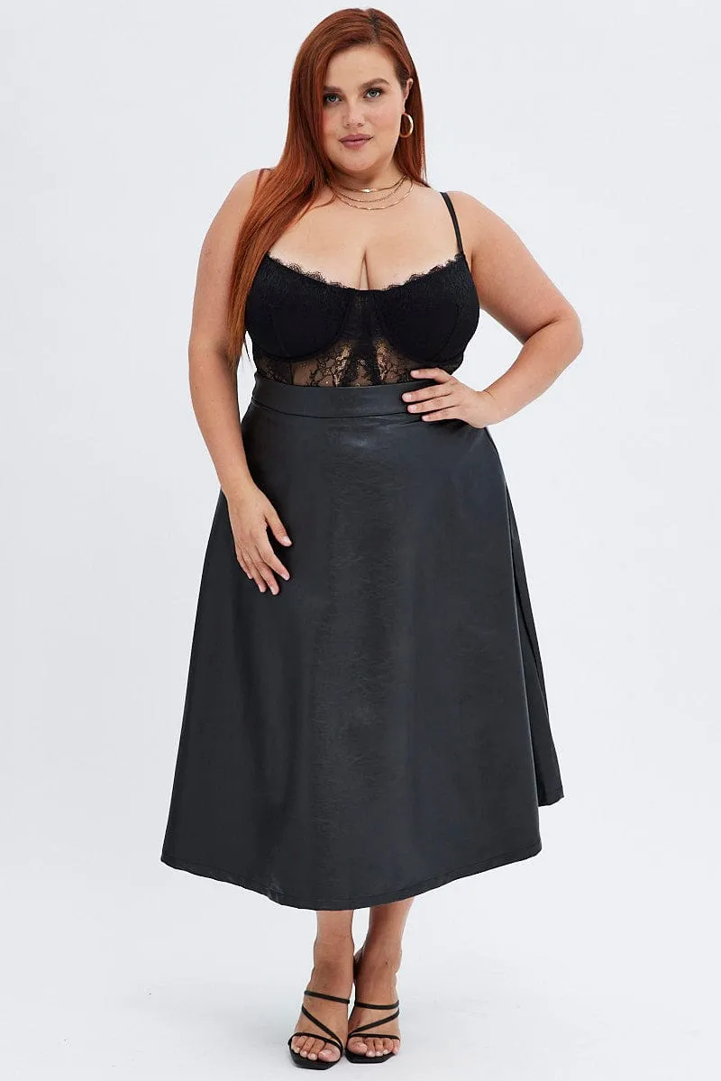 Global Cool Black Bodysuit Lace