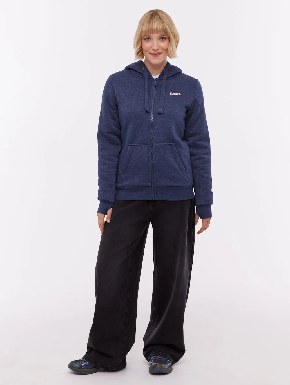 Mintz Sherpa-Lined Zip-Up Hoodie - Blue WaterRepellentFinish