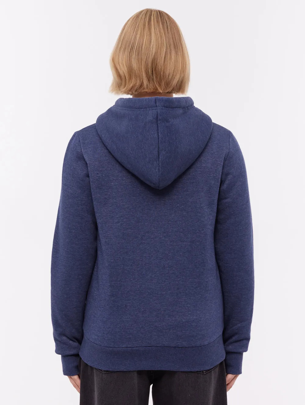 Mintz Sherpa-Lined Zip-Up Hoodie - Blue warm glow Weather Ready