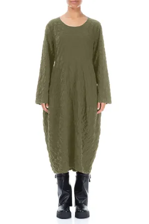 Balloon Forest Mist Pleated Silk Bamboo Dress London Edge Casual Sweatshirt
