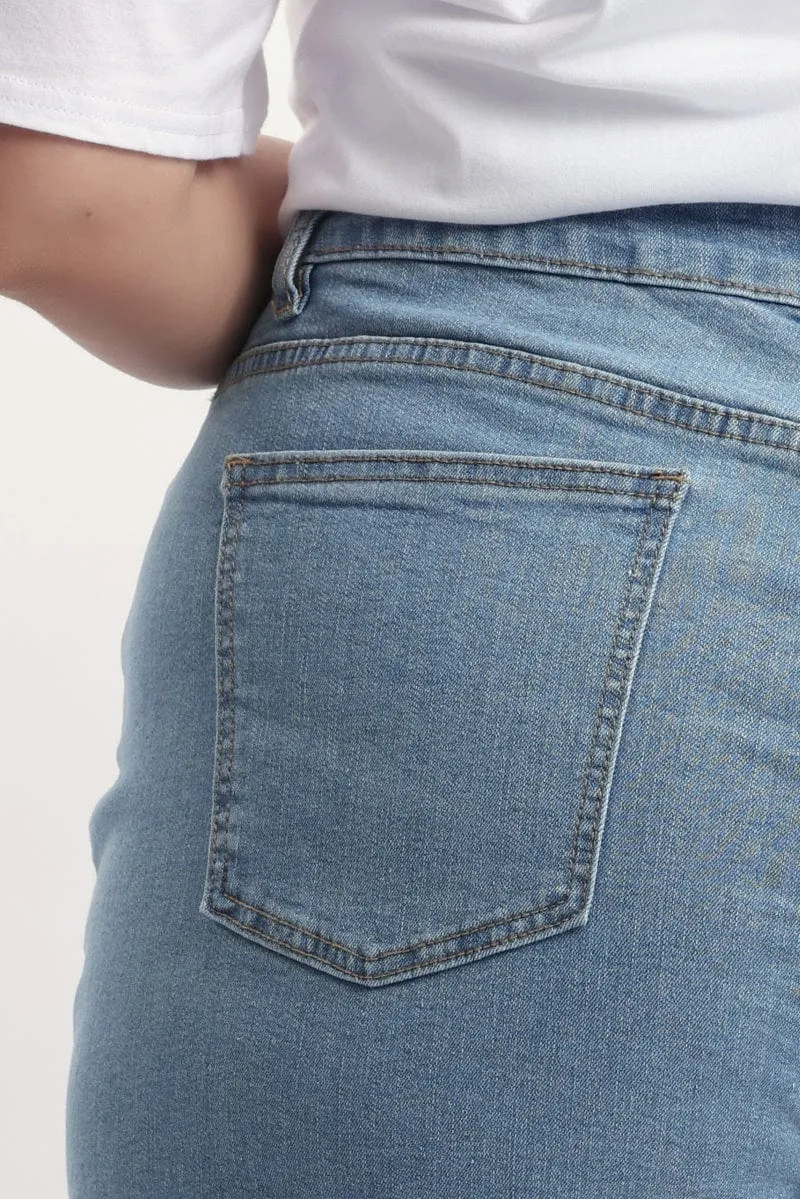 Wild Mood Denim Jorts Mid Rise