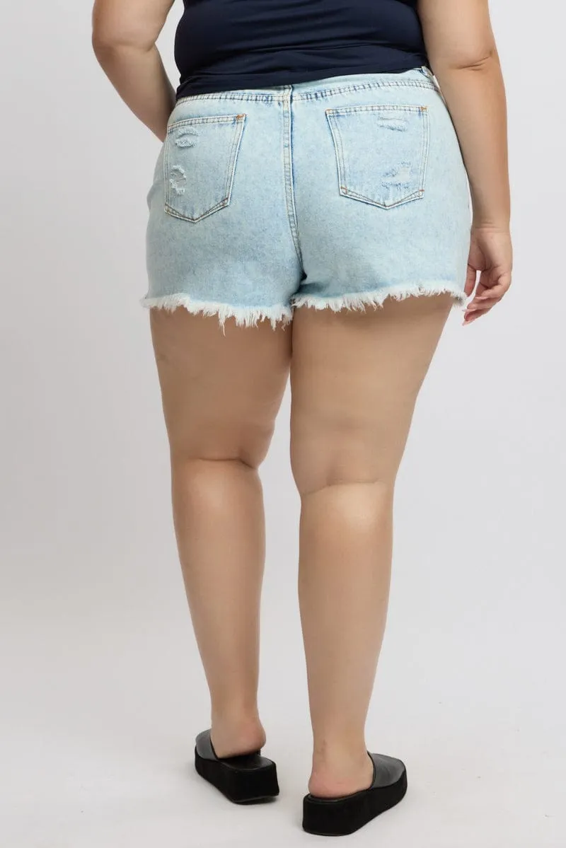 Denim Relaxed Shorts High Rise Vital Core