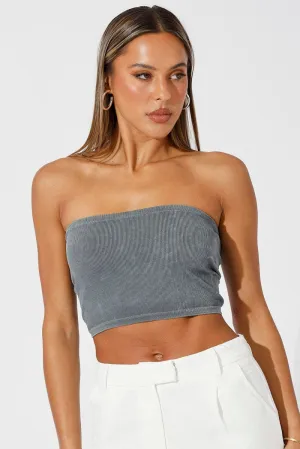 Fresh Glow Black Bandeau Top Seamless