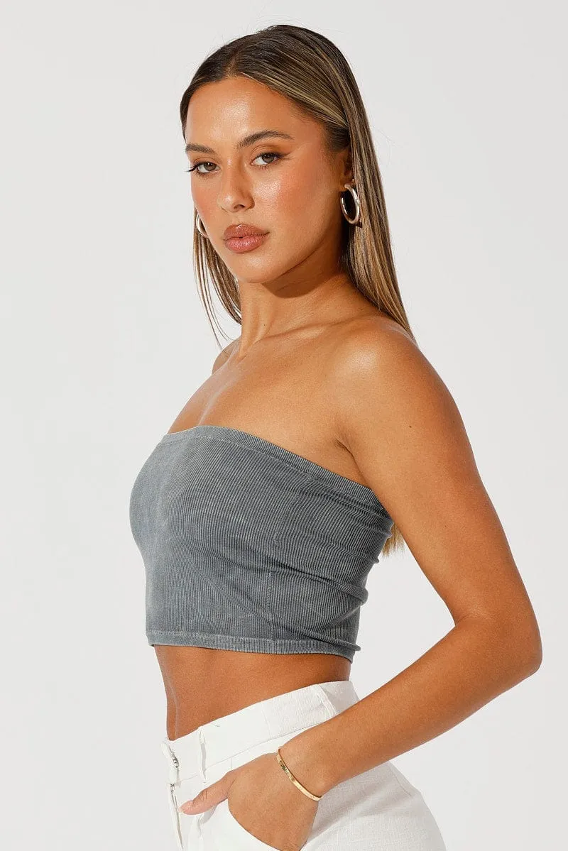 Commute Ease Black Bandeau Top Seamless