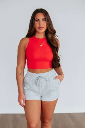 Durable Blends Ribbed Cuffs Whitley Ribbed Tank - Heatwave