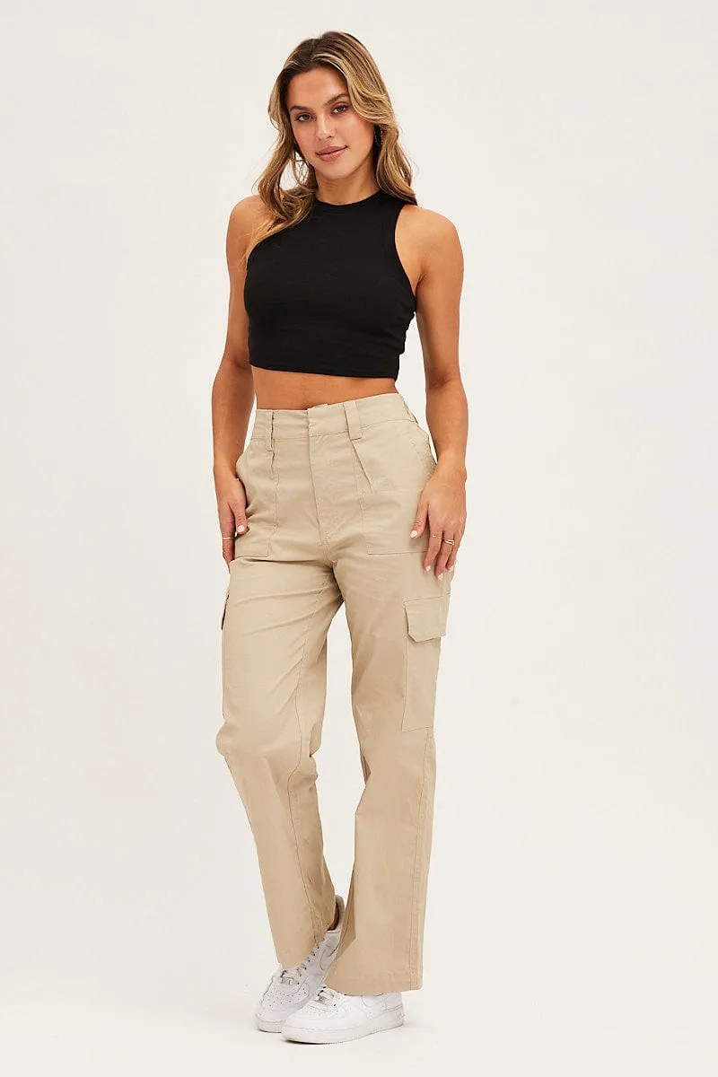 Black Tank Top Rib Casual Protection Workwear Essentials