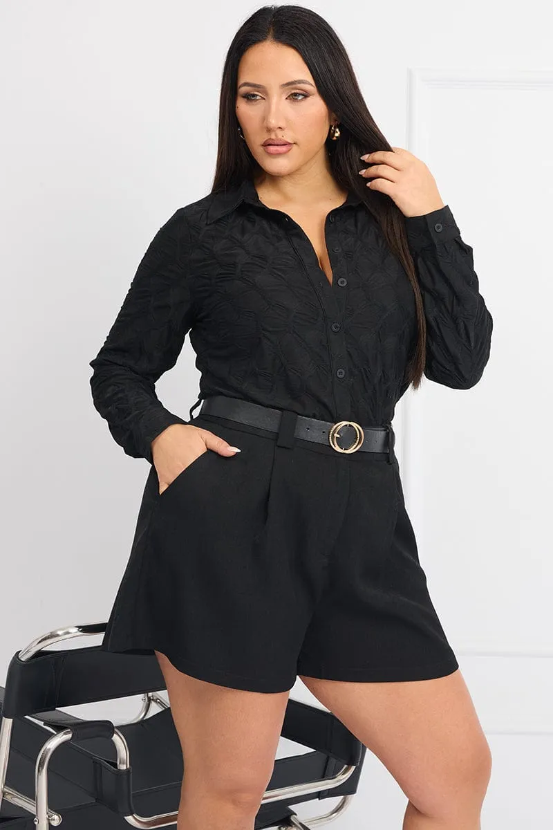 Outdoor Gear Black Longer Length Tailored Shorts