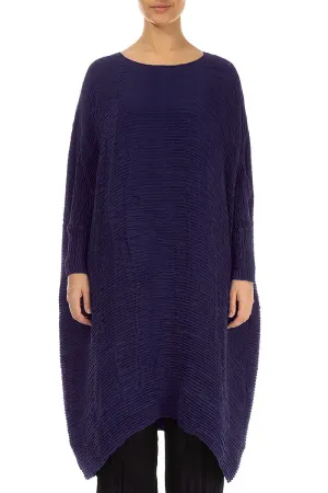 Wide Royal Purple Pliss?? Silk Kaftan Dress Classic Hoodie Open Glow