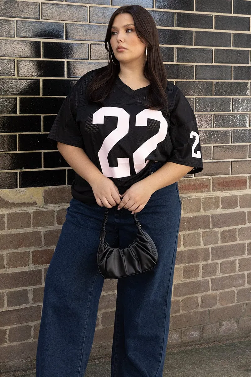 Black Graphic T-shirt Short Sleeve Crew Neck Weekend Style Trend