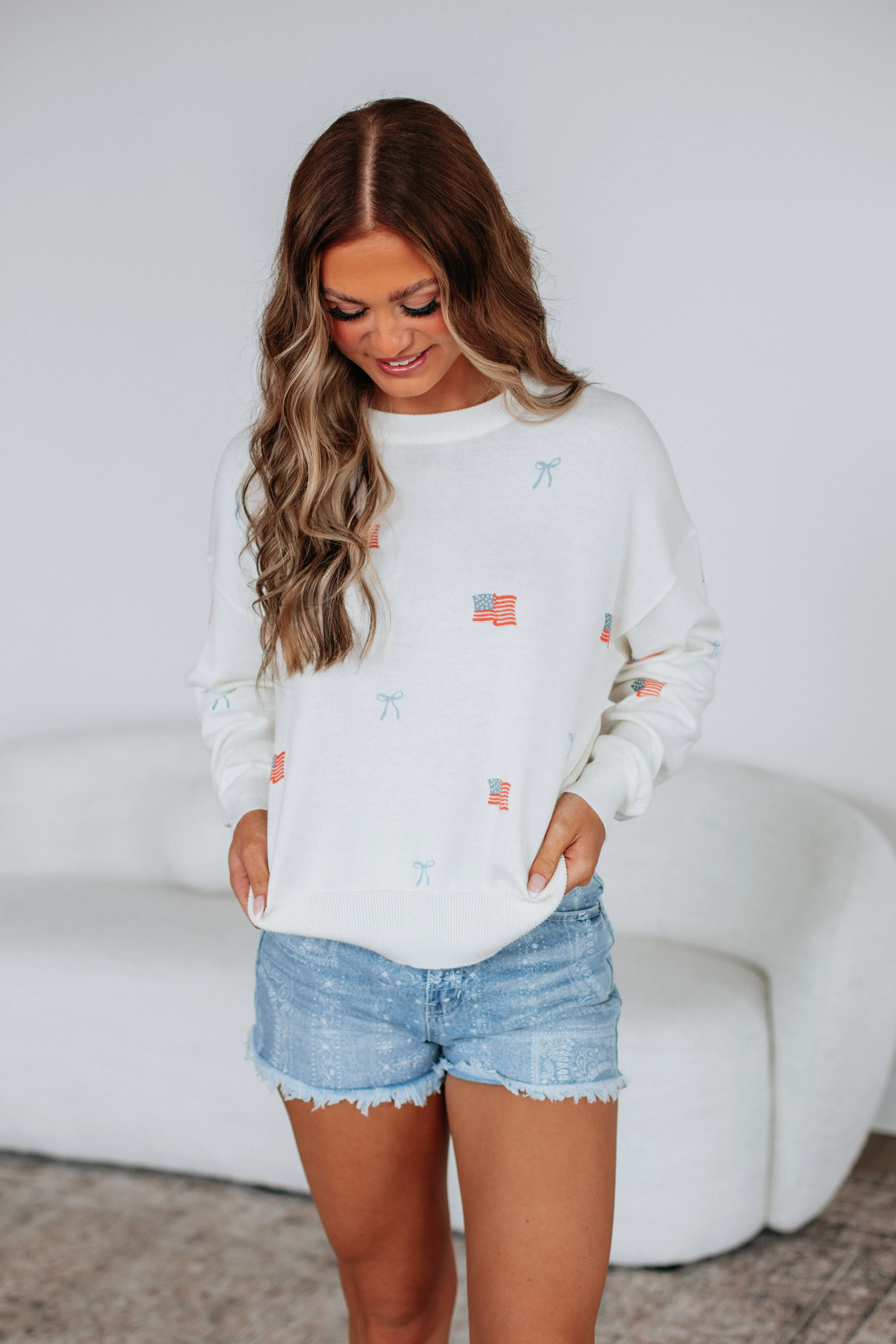 Fourth & Flirty Sweatshirt Premium Knitwear