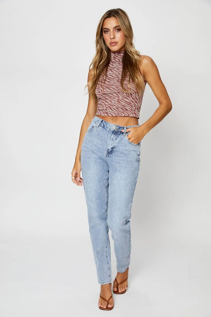 Print Tank Top Sleeveless Seamless Hero Tale