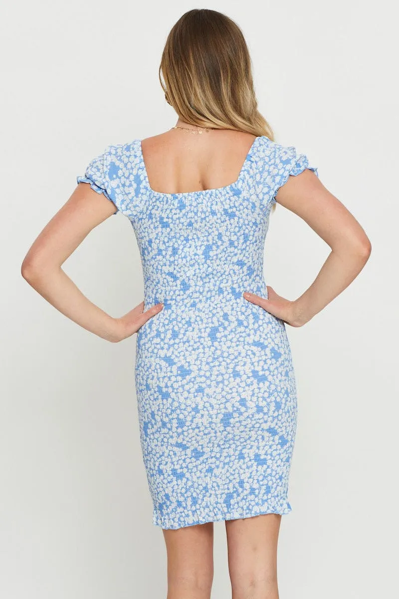Print Bodycon Dress Mini Sleek Wear