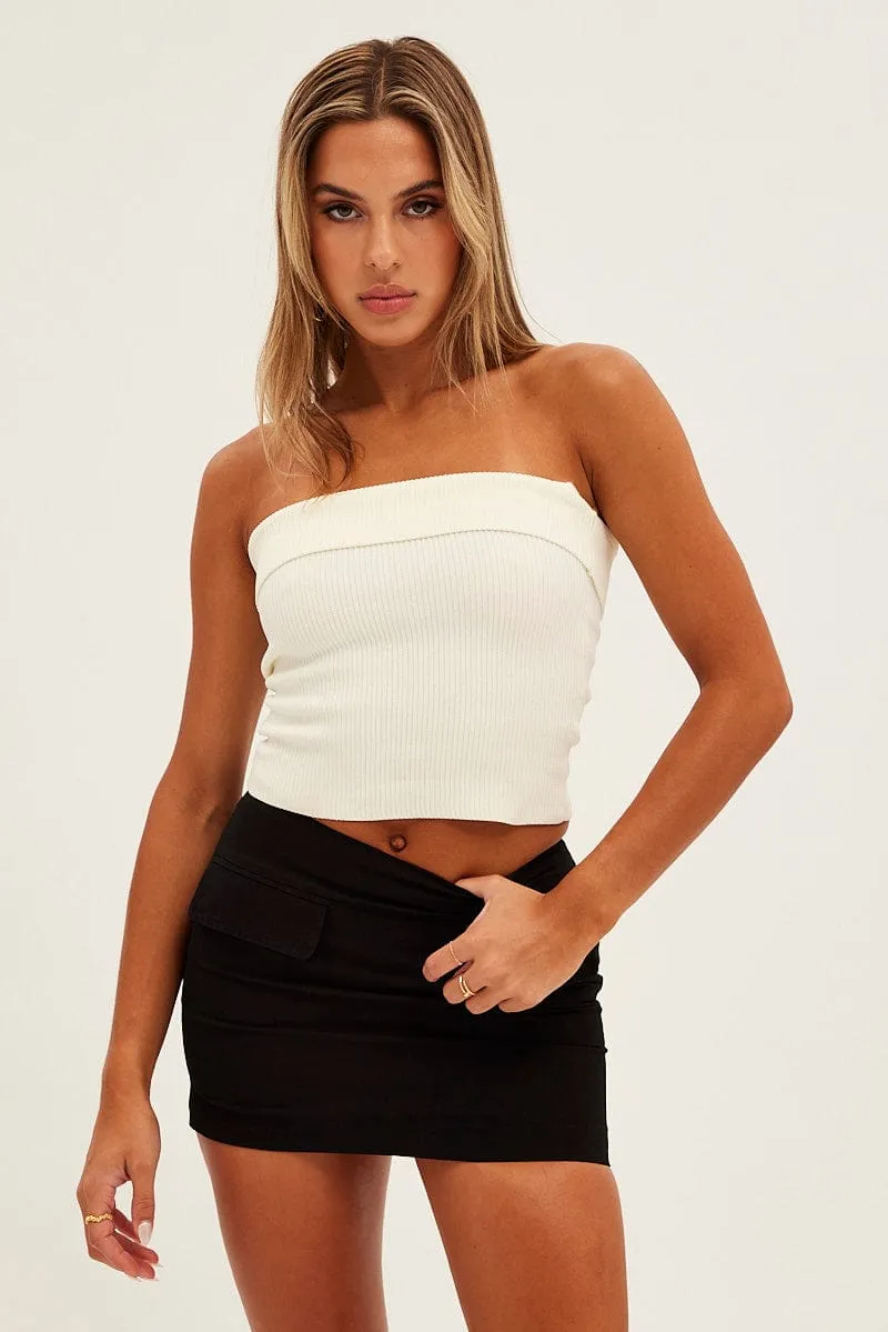 yoga session Mix Culture Black Low Rise Skirt Mini