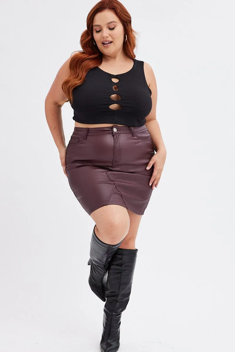 Purple Mini Skirt Soft Palette Water Resistant