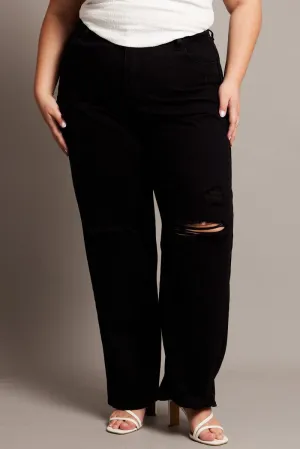 Black Baggy Jeans High Rise Daily Musthave