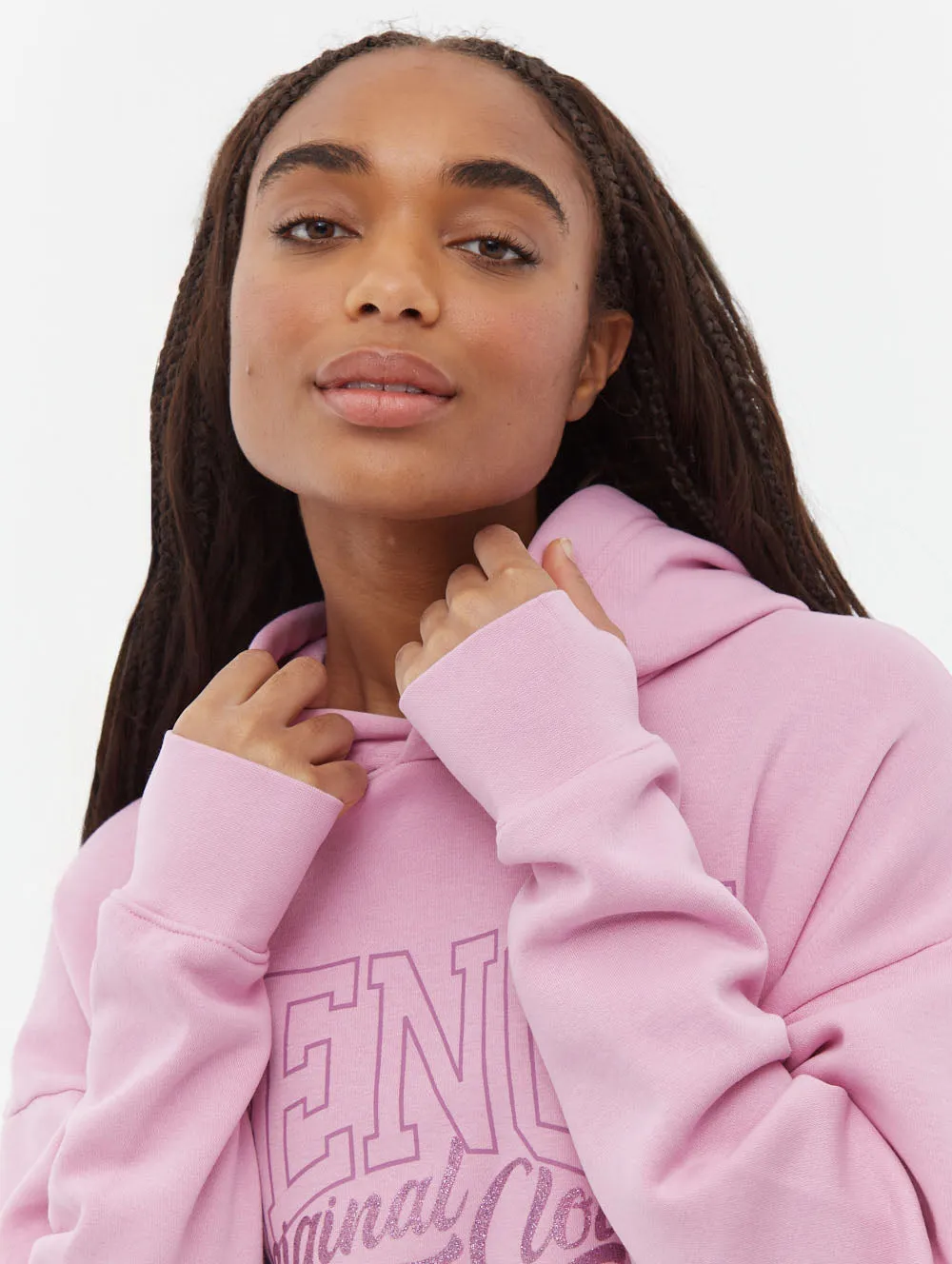 Theda Athletic Logo Oversize Hoodie CompressionKnit
