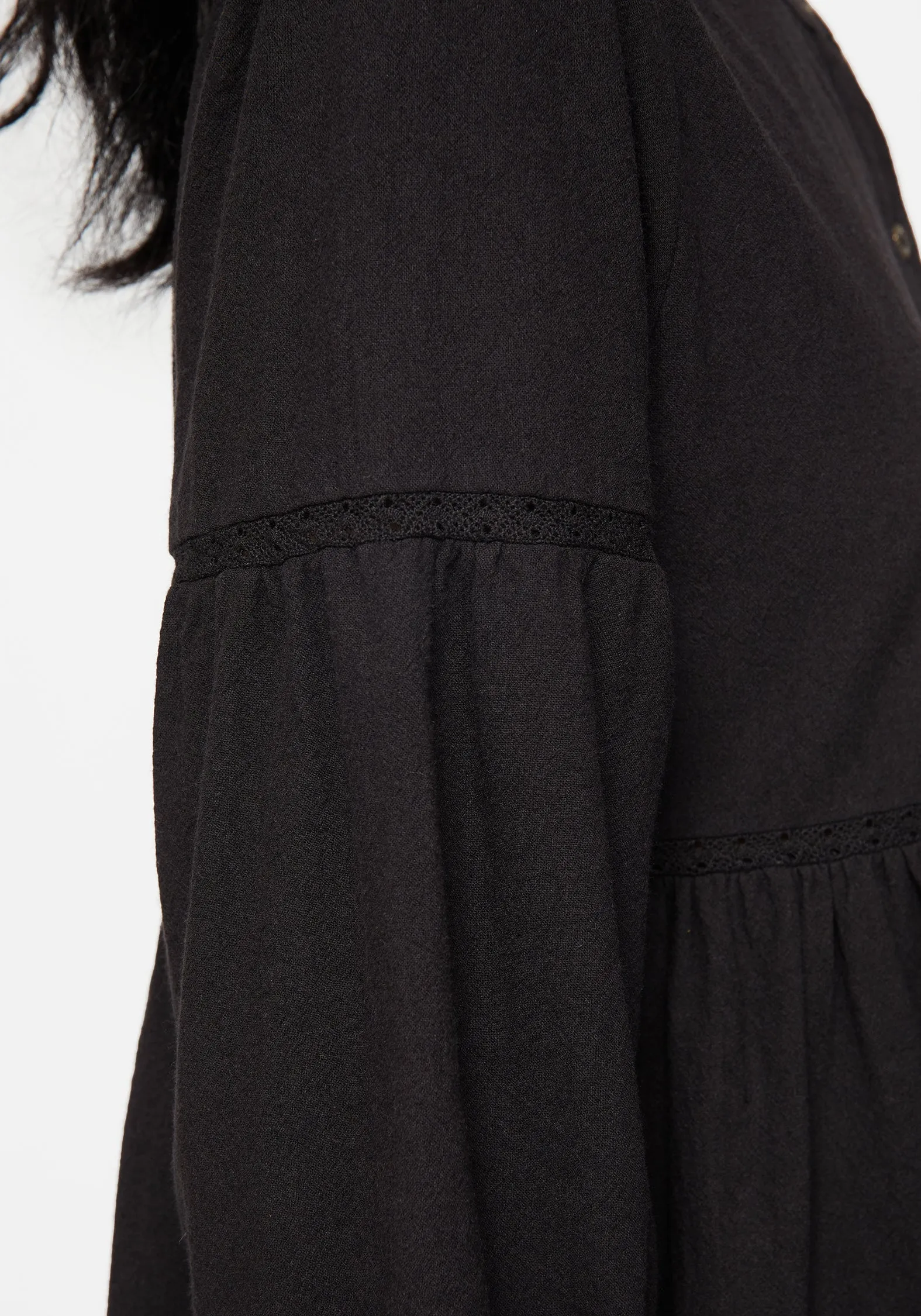Glow Heat Marigold Cotton Button Up Smock Mini Dress
