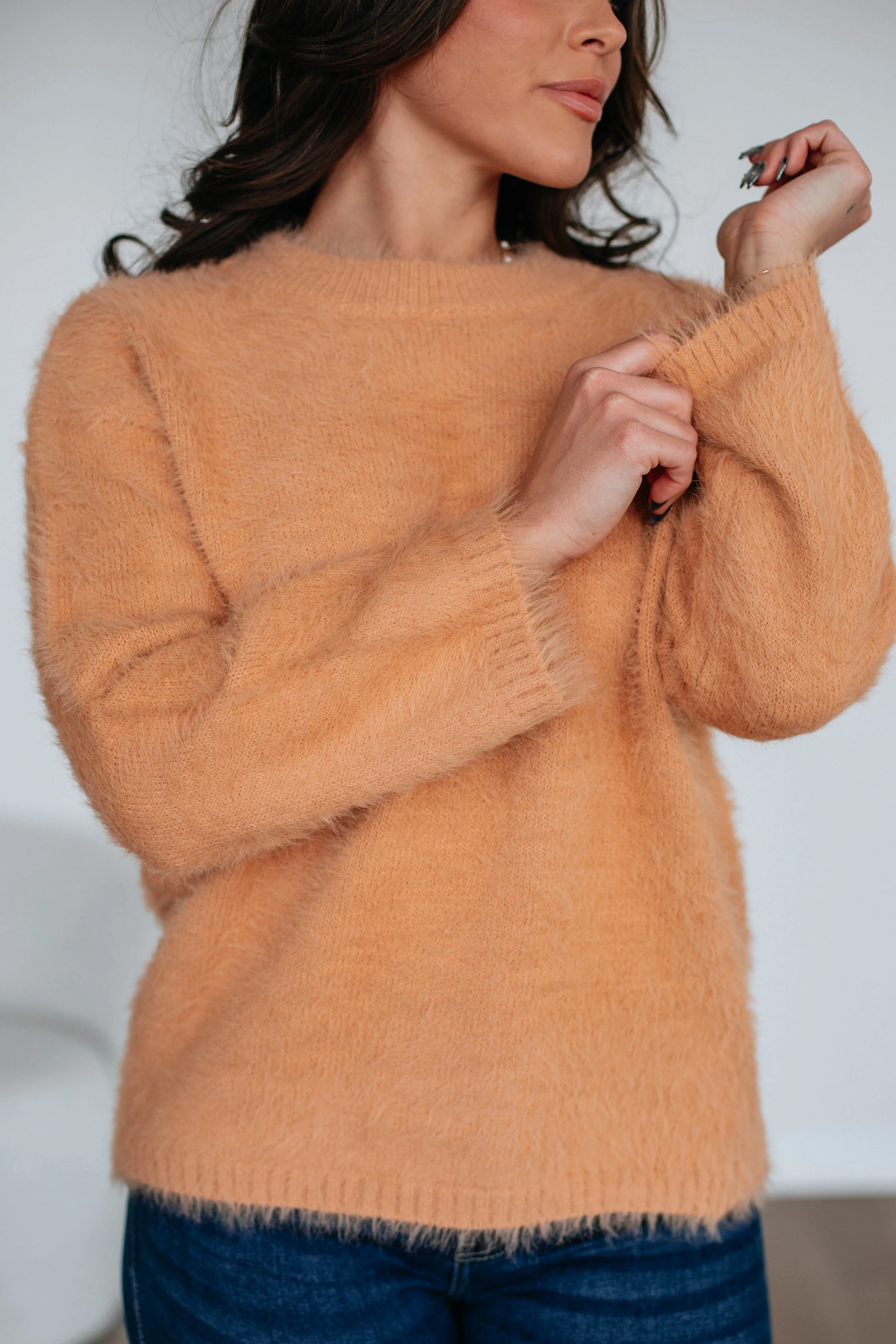 Everly Sweater - Light Camel Chilly Wear Ethical Production Knitwear