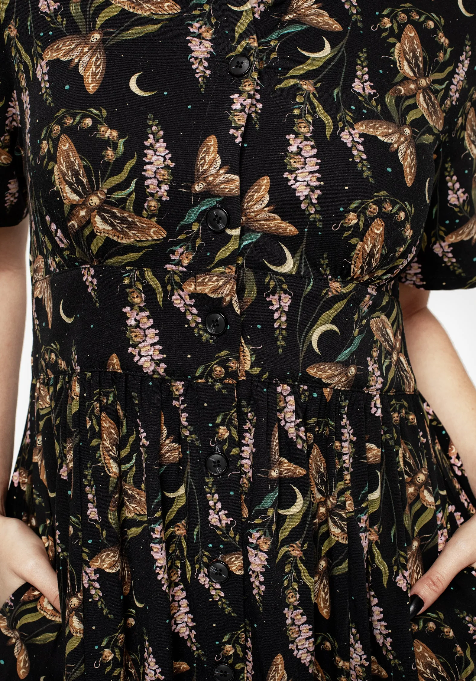 Day To Night Ball Night Atropos Midi Shirt Dress