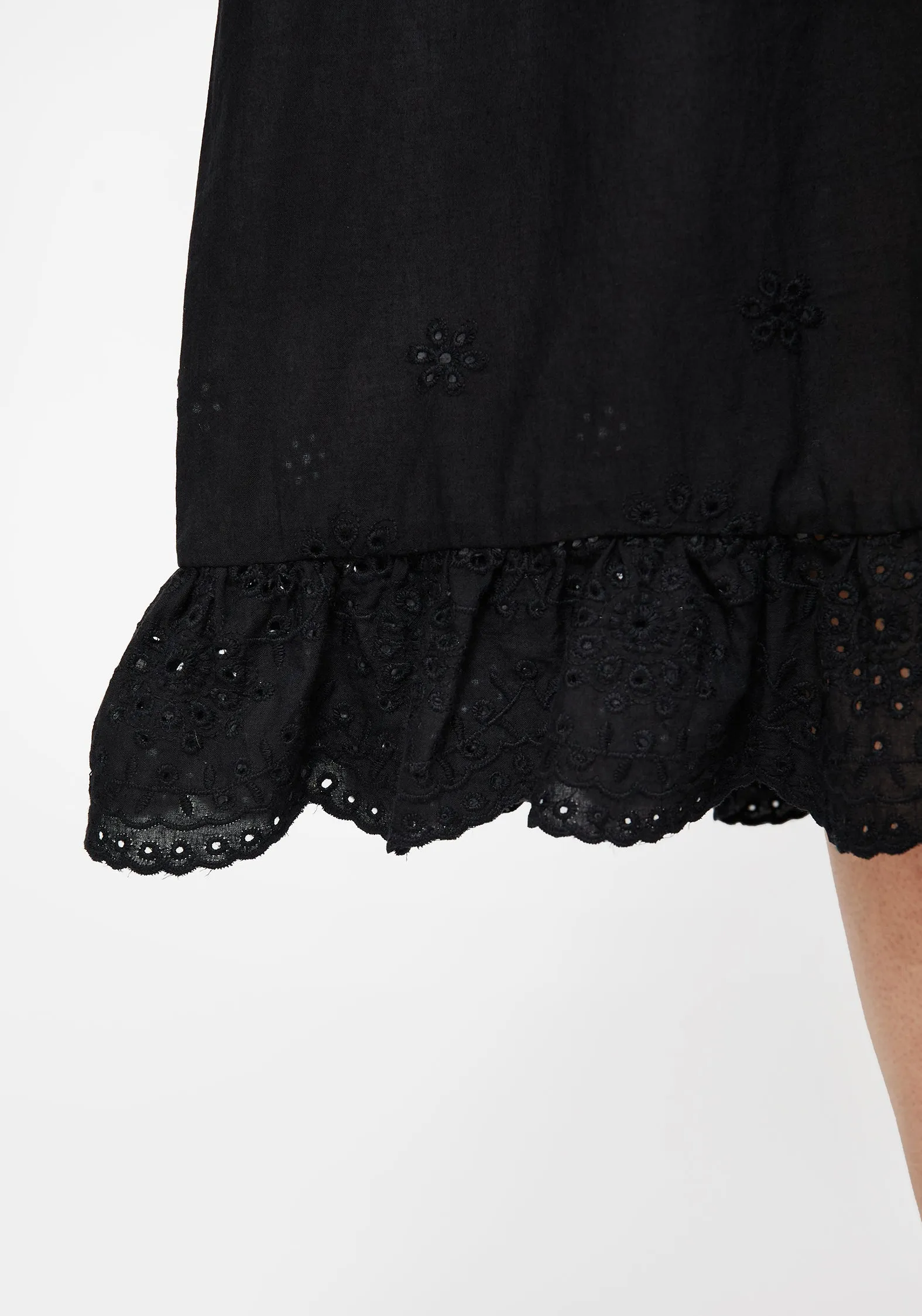 Laveau Embroidered Broderie Midi Dress Self Love