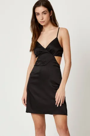 Black Cut Out Bodycon Dress World Edge Winter Fashion
