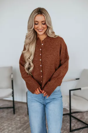 All Season Knitwear Brooke Cardigan - Walnut