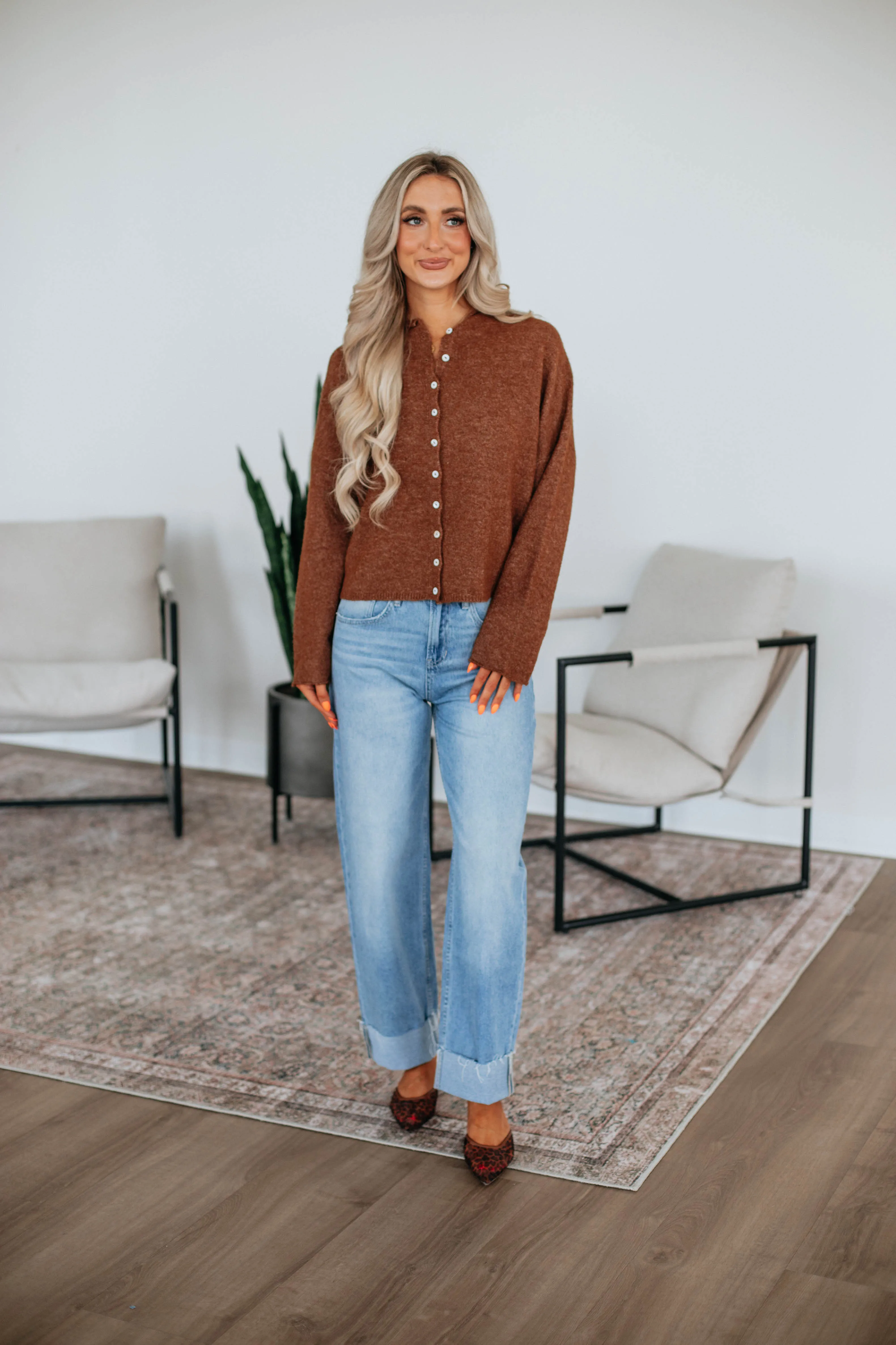 Brooke Cardigan - Walnut Functional Layer