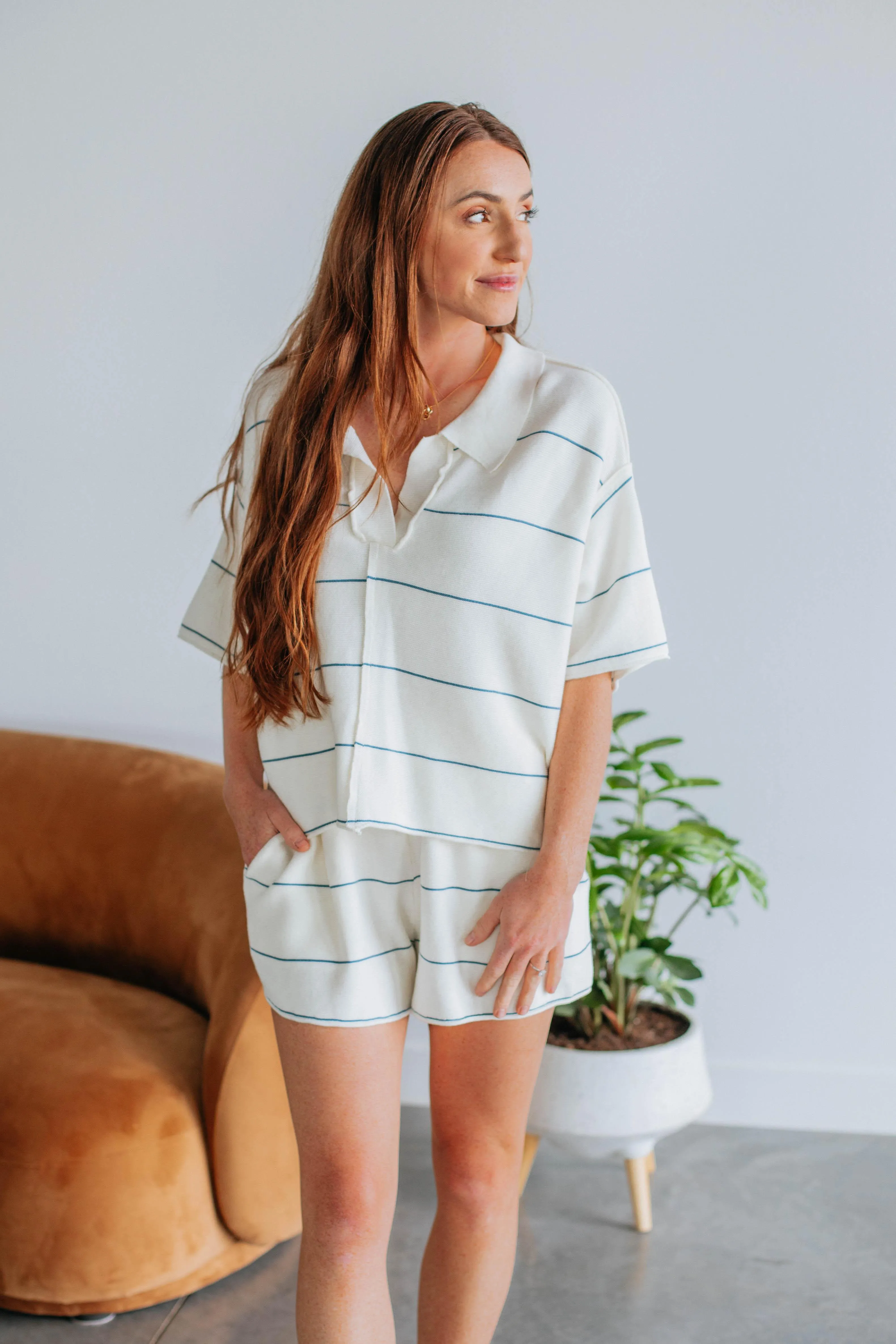 Jessie Knit Shorts - Ivory Seasonal piece