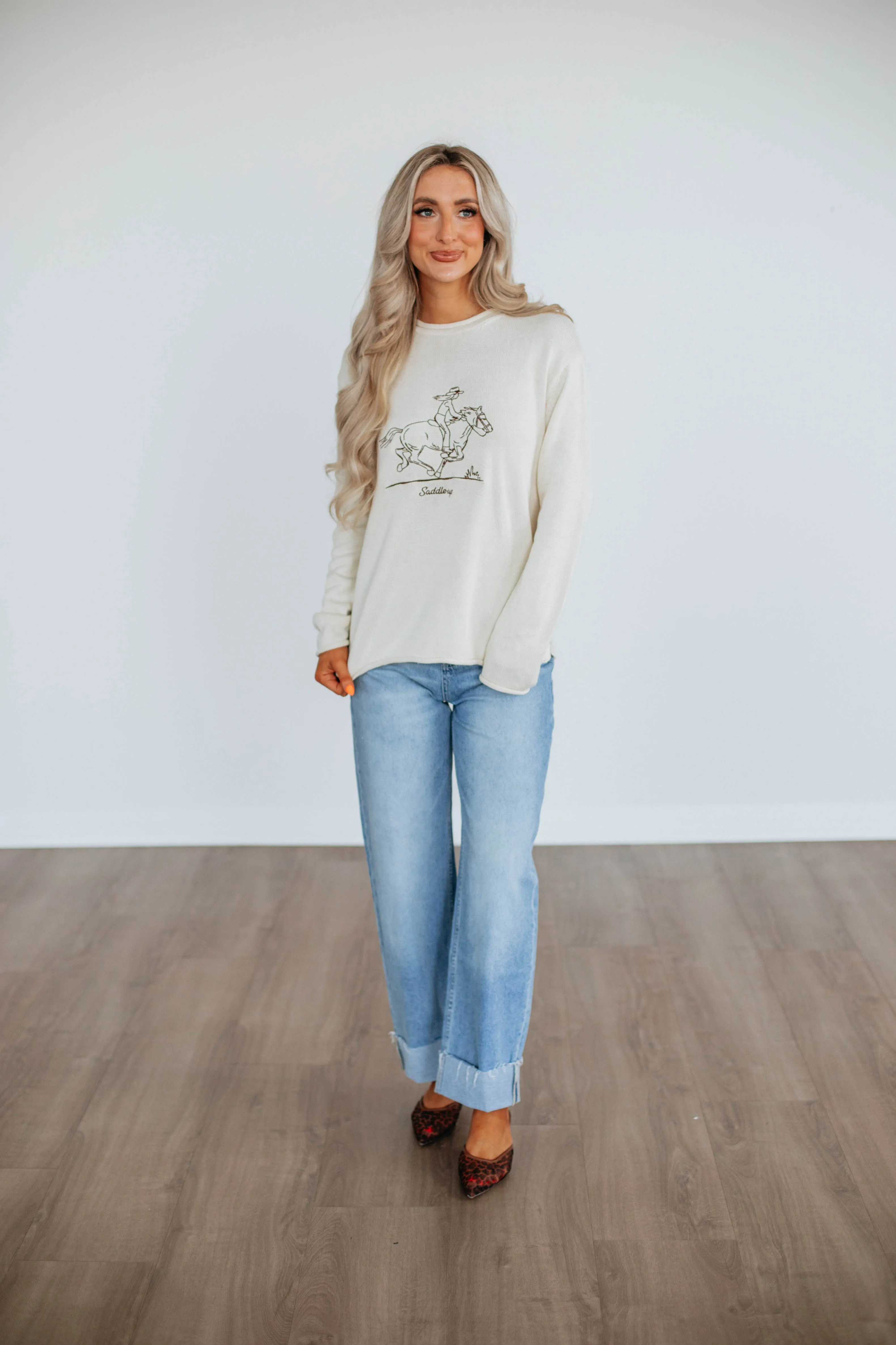 Cozy Layering Cowgirl Club Sweater