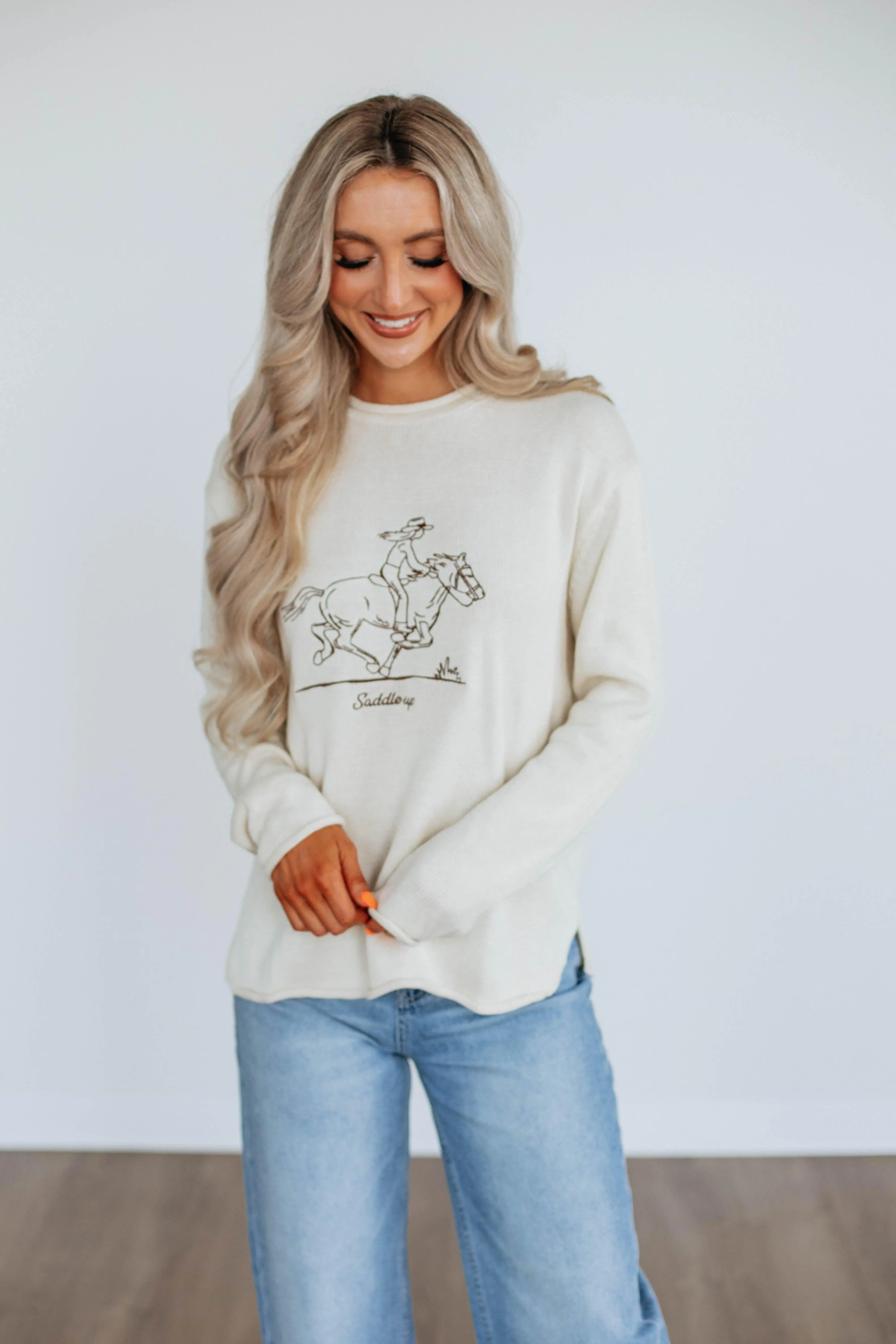Comfortable Style Cowgirl Club Sweater