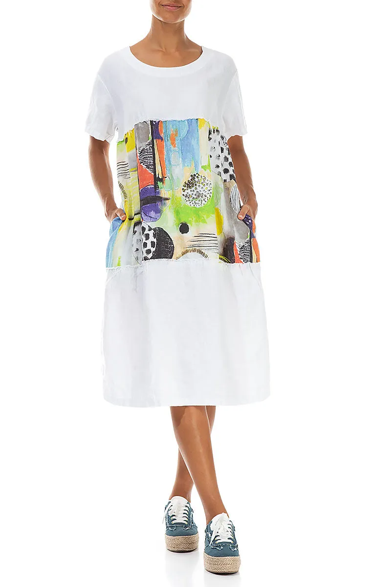 FlexibleMaterial Artmaze Insert White Linen Dress