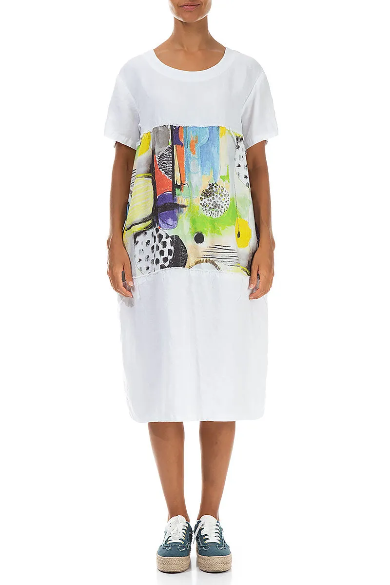 Artmaze Insert White Linen Dress ThermalRegulation Ship Glow