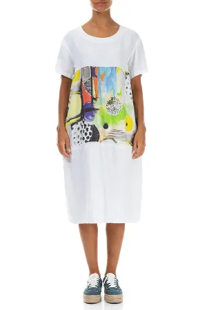 Artmaze Insert White Linen Dress Fantasy Mood